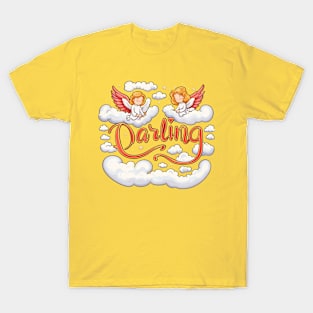 Sweetheart Arc - 'Darling' Amid Heavenly Clouds and Love Tee T-Shirt